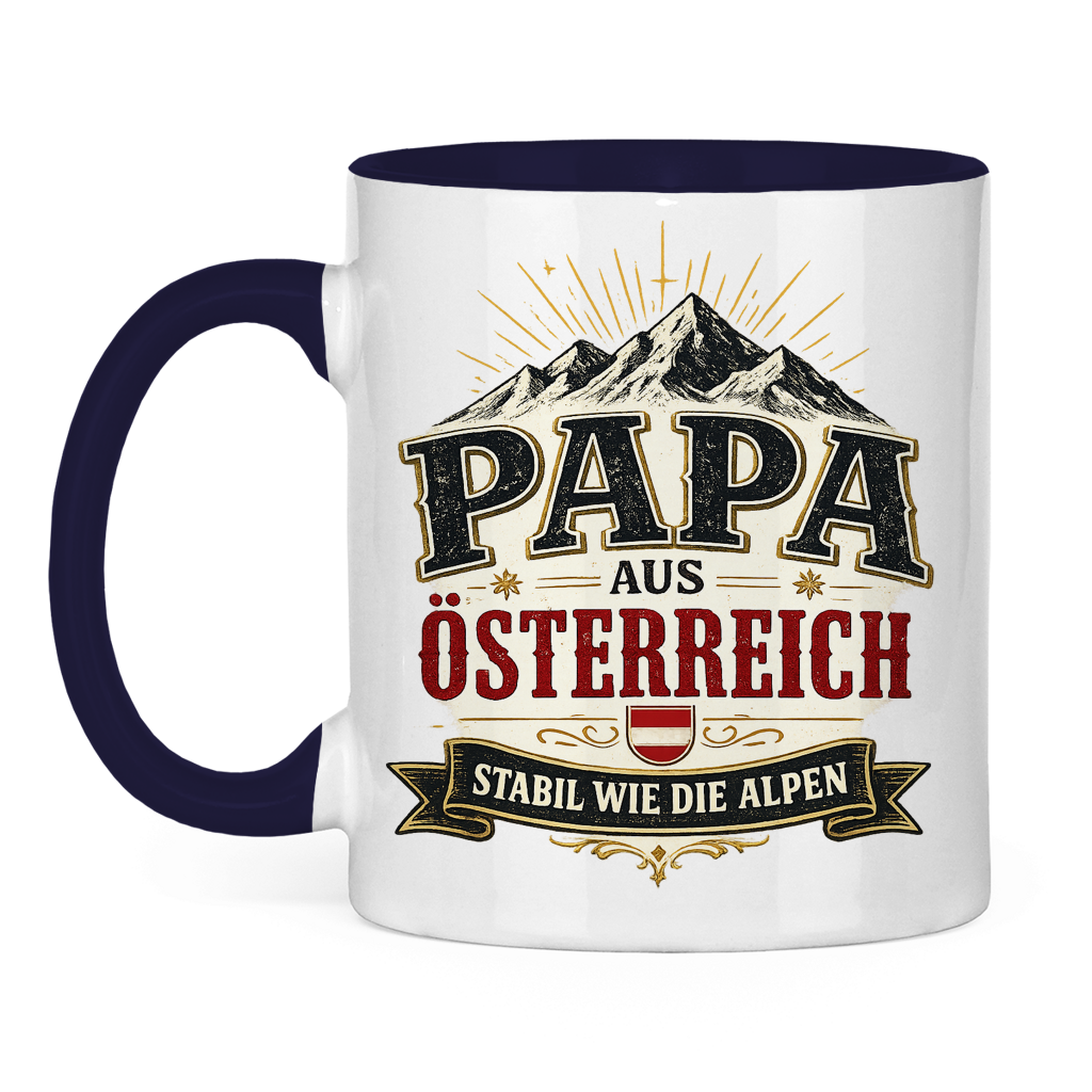 Tasse „Papa aus Österreich – stabil wie die Alpen“ | Vatertag Geschenk für Papa