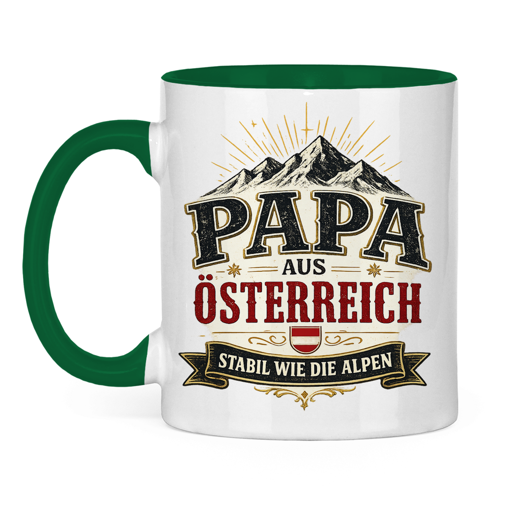Tasse „Papa aus Österreich – stabil wie die Alpen“ | Vatertag Geschenk für Papa