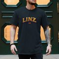Herren T-Shirt LINZ Vintage College Style – Austria Street Vibes Kollektion