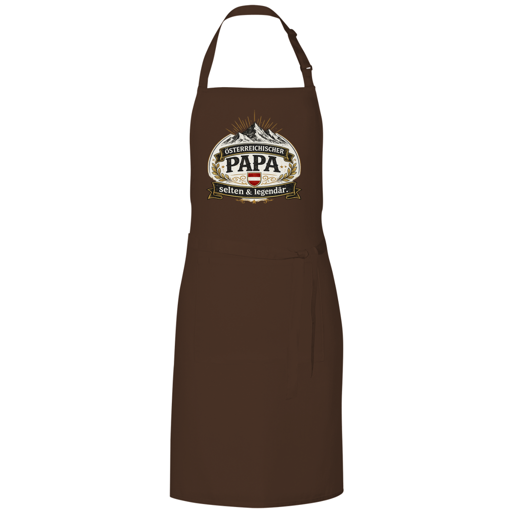 Grillschürze „Österreichischer Papa – selten & legendär“ | Lustige BBQ Schürze für Papa