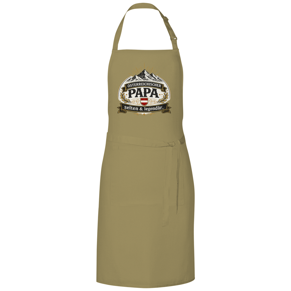 Grillschürze „Österreichischer Papa – selten & legendär“ | Lustige BBQ Schürze für Papa