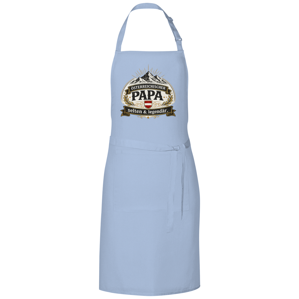 Grillschürze „Österreichischer Papa – selten & legendär“ | Lustige BBQ Schürze für Papa