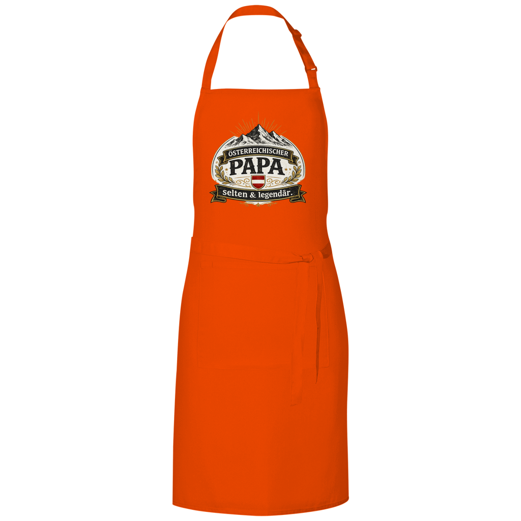 Grillschürze „Österreichischer Papa – selten & legendär“ | Lustige BBQ Schürze für Papa