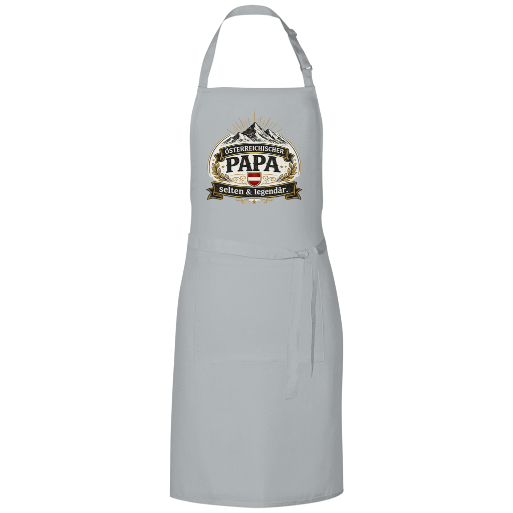 Grillschürze „Österreichischer Papa – selten & legendär“ | Lustige BBQ Schürze für Papa