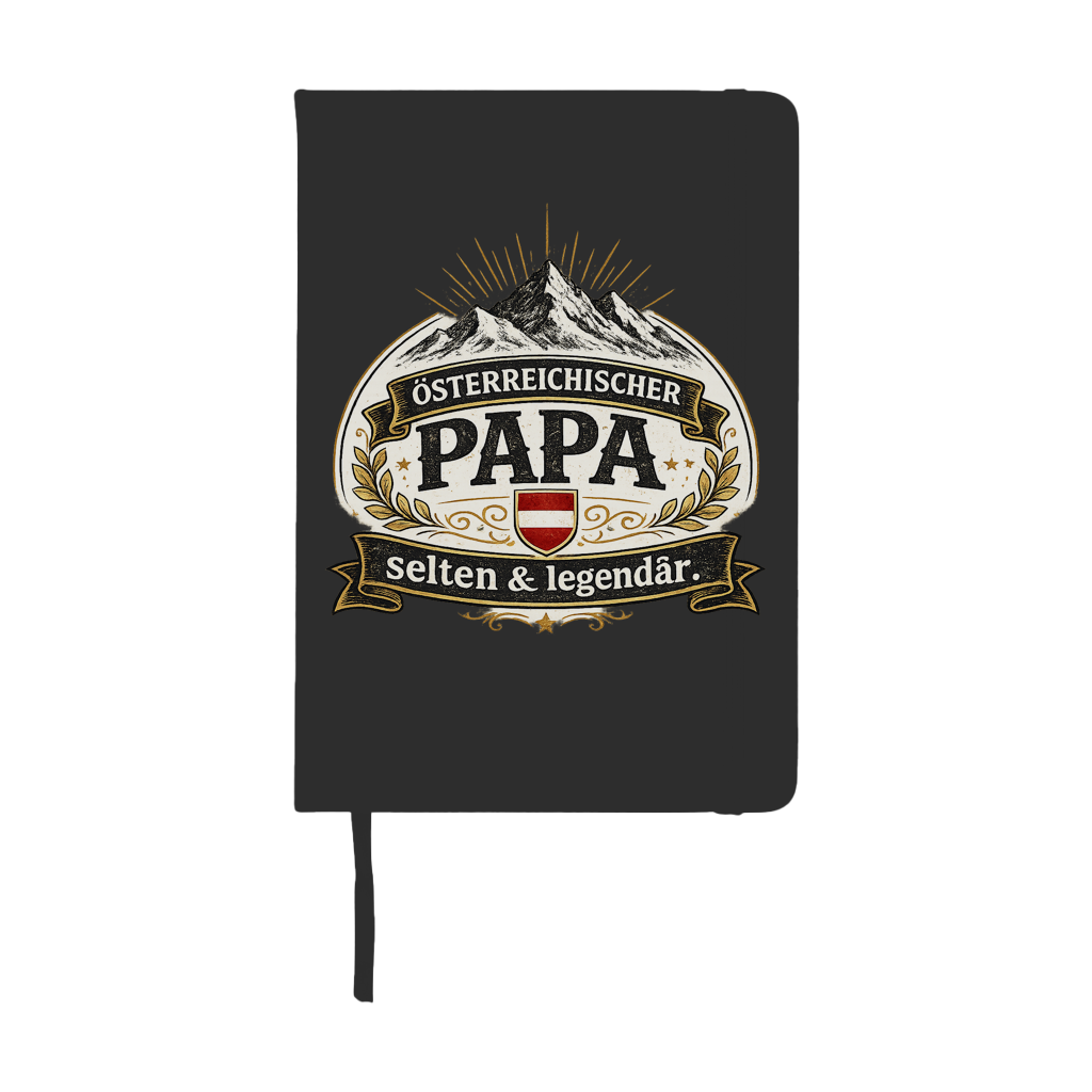 A5 Notizbuch „Österreichischer Papa – selten & legendär“ | Lustiges Geschenk für Papa
