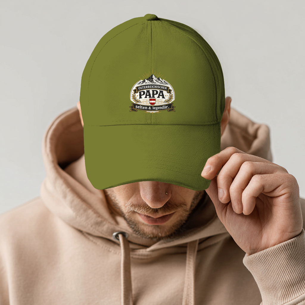 Dad Cap „Österreichischer Papa – selten & legendär“ | Stylische Papa Cap Österreich