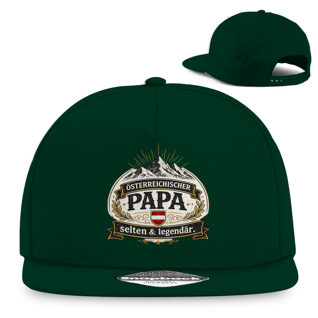 Snapback Rapper Cap „Österreichischer Papa – selten & legendär“ | Stylische Papa Cap