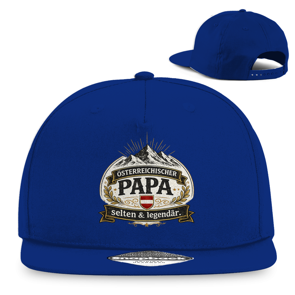 Snapback Rapper Cap „Österreichischer Papa – selten & legendär“ | Stylische Papa Cap