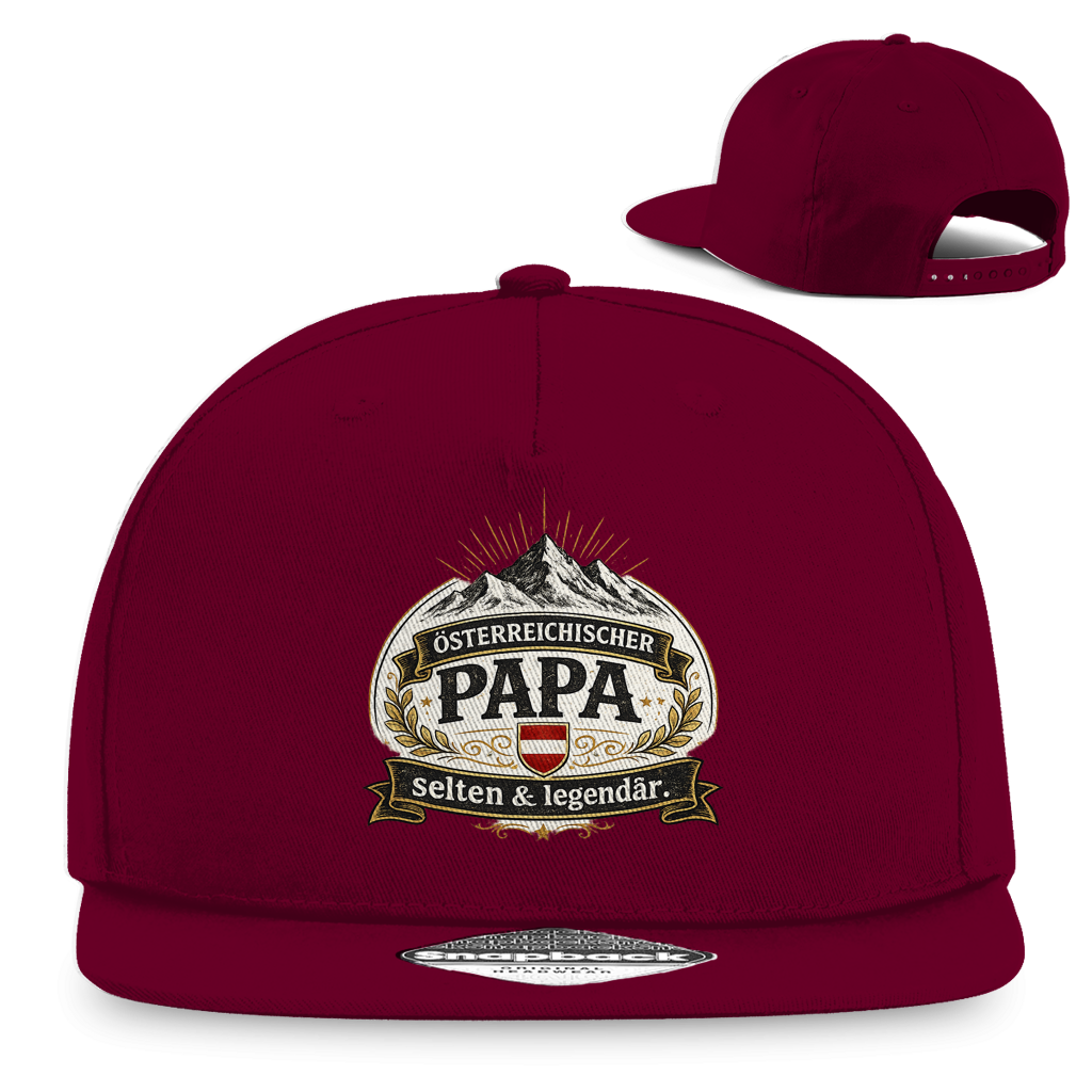 Snapback Rapper Cap „Österreichischer Papa – selten & legendär“ | Stylische Papa Cap