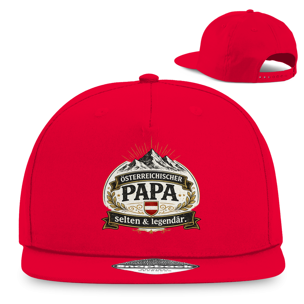 Snapback Rapper Cap „Österreichischer Papa – selten & legendär“ | Stylische Papa Cap