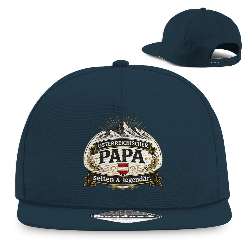 Snapback Rapper Cap „Österreichischer Papa – selten & legendär“ | Stylische Papa Cap