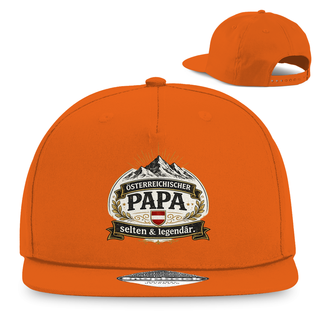 Snapback Rapper Cap „Österreichischer Papa – selten & legendär“ | Stylische Papa Cap