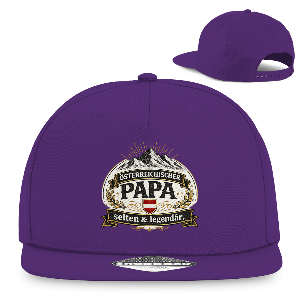 Snapback Rapper Cap „Österreichischer Papa – selten & legendär“ | Stylische Papa Cap