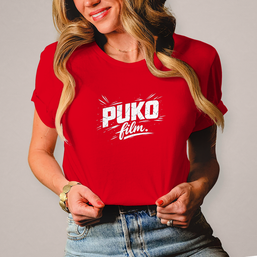 Damen T-Shirt „Puko Film“ – Balkan Humor Shirt