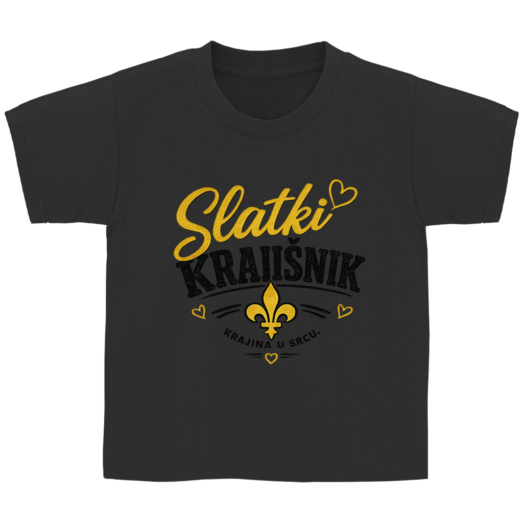 Kinder T-Shirt „Slatki Krajišnik“ – Lustiges Balkan Kinder Shirt aus Baumwolle