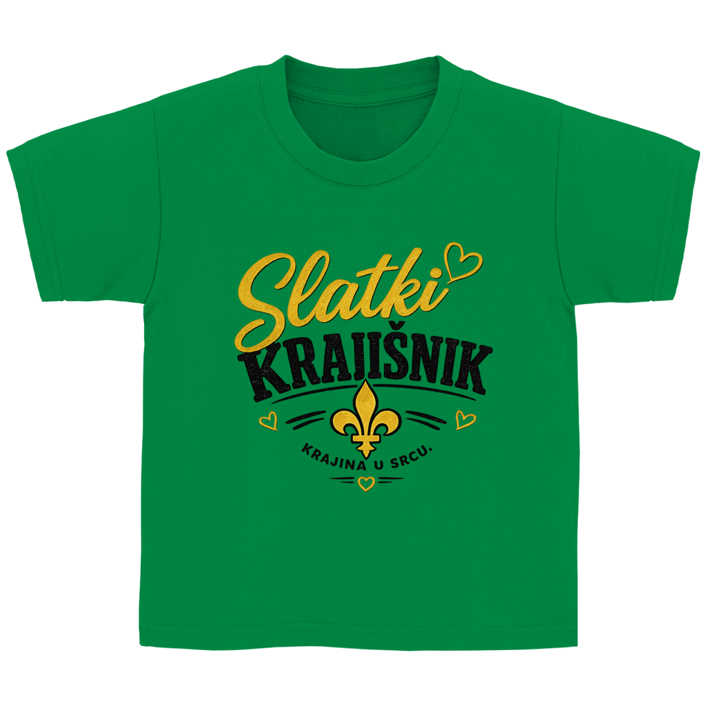 Kinder T-Shirt „Slatki Krajišnik“ – Lustiges Balkan Kinder Shirt aus Baumwolle