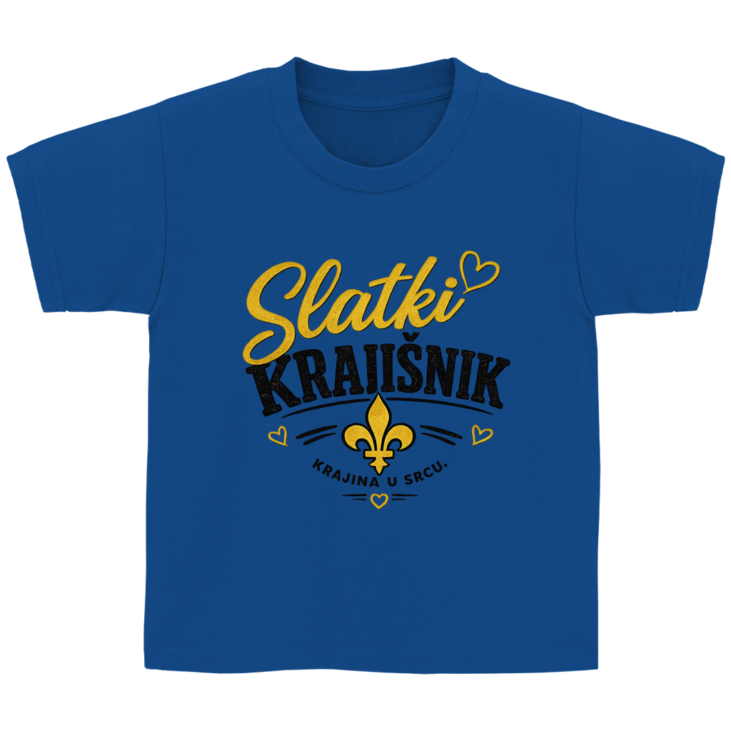 Kinder T-Shirt „Slatki Krajišnik“ – Lustiges Balkan Kinder Shirt aus Baumwolle