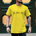 Herren T-Shirt „Bosna Heartbeat“ – Minimalistisches Bosnien Streetwear Shirt