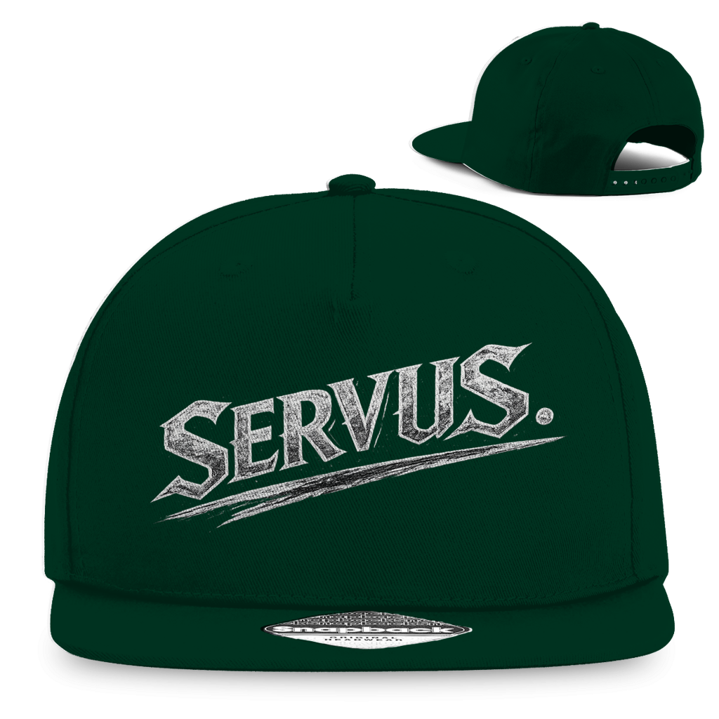 Snapback Rapper Cap „Servus“ – Österreichische Streetwear Cap im Retro Style