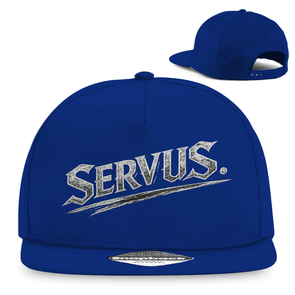 Snapback Rapper Cap „Servus“ – Österreichische Streetwear Cap im Retro Style