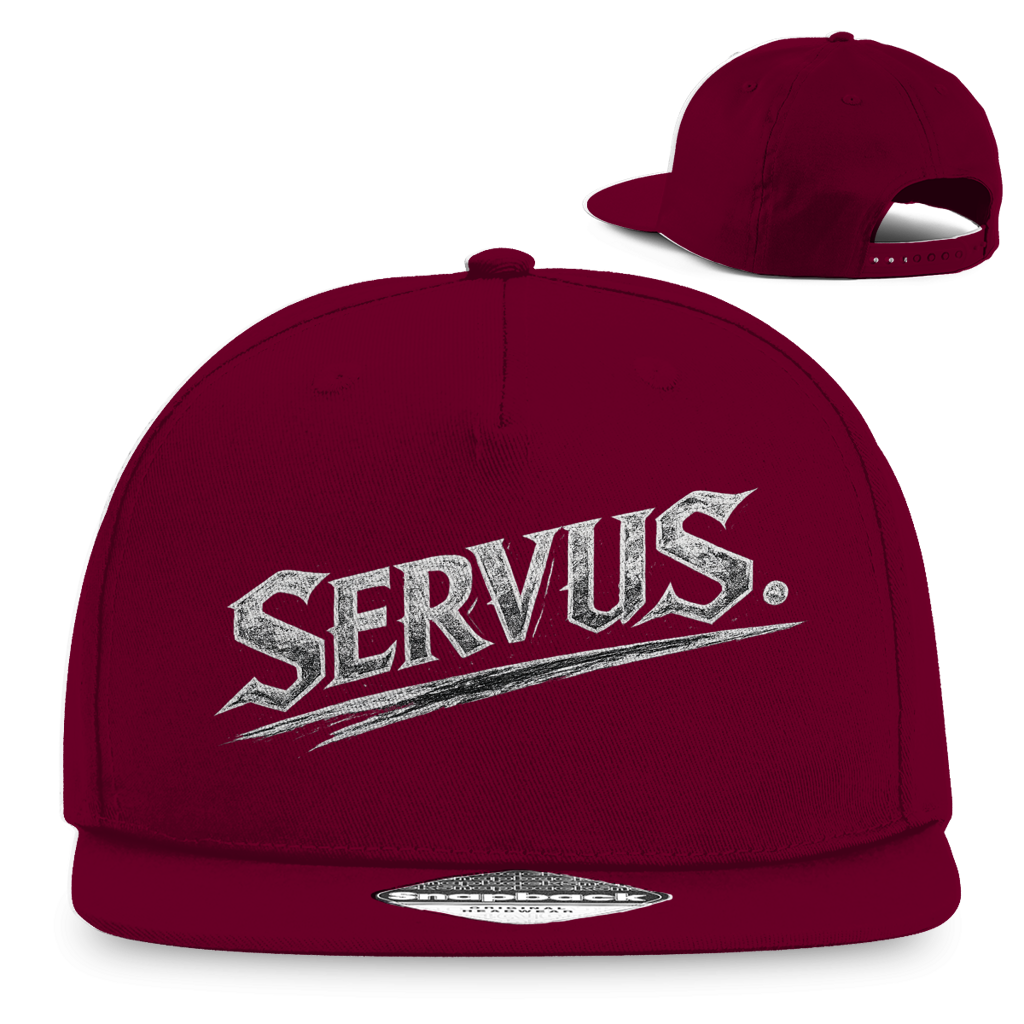 Snapback Rapper Cap „Servus“ – Österreichische Streetwear Cap im Retro Style