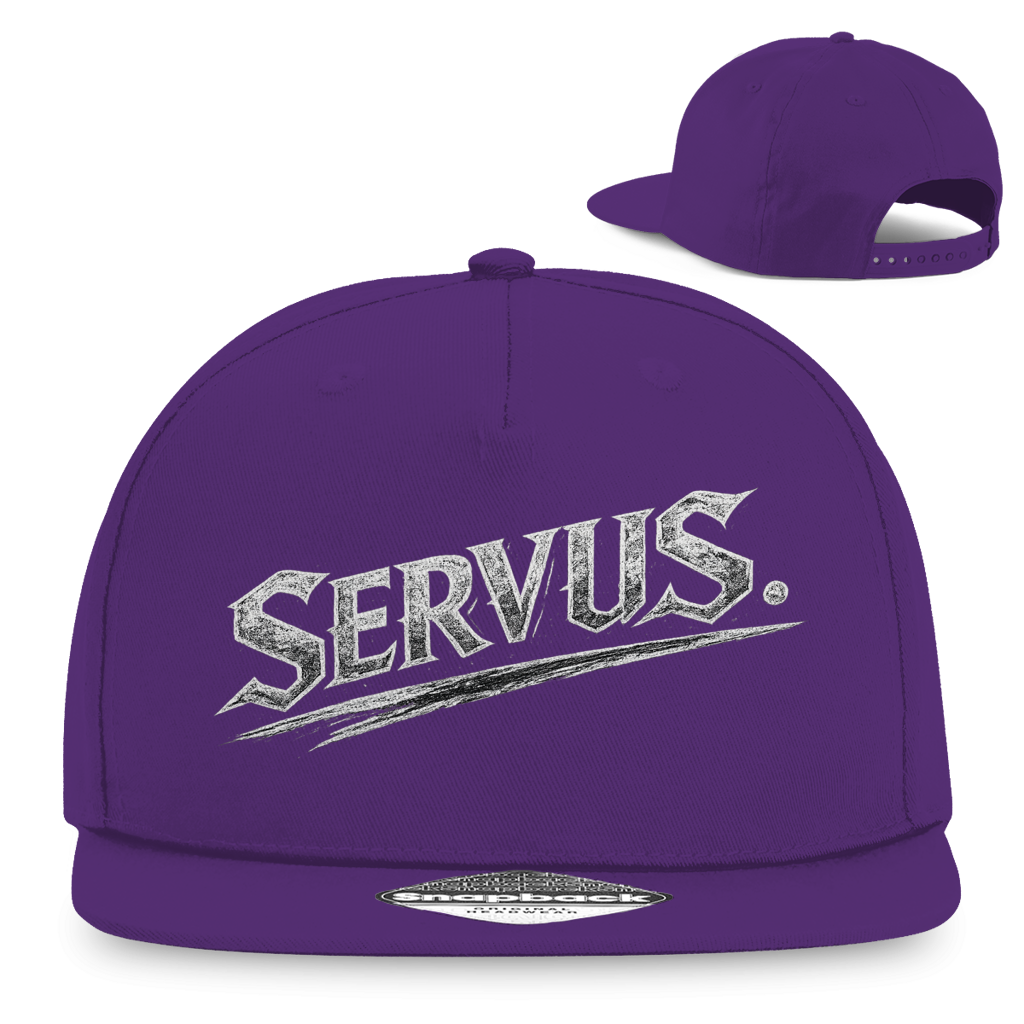 Snapback Rapper Cap „Servus“ – Österreichische Streetwear Cap im Retro Style