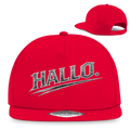 Snapback Rapper Cap „Hallo“ – Österreichische Streetwear Cap im Retro Style