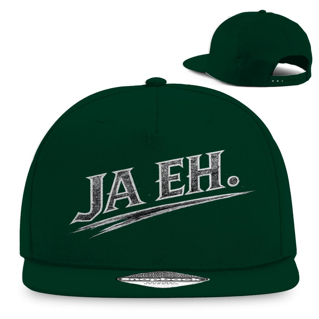 Snapback Rapper Cap „Ja Eh“ – Österreichische Streetwear Cap im Retro Style