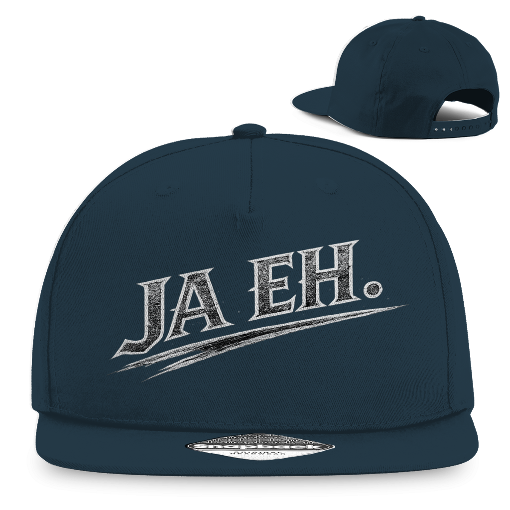 Snapback Rapper Cap „Ja Eh“ – Österreichische Streetwear Cap im Retro Style