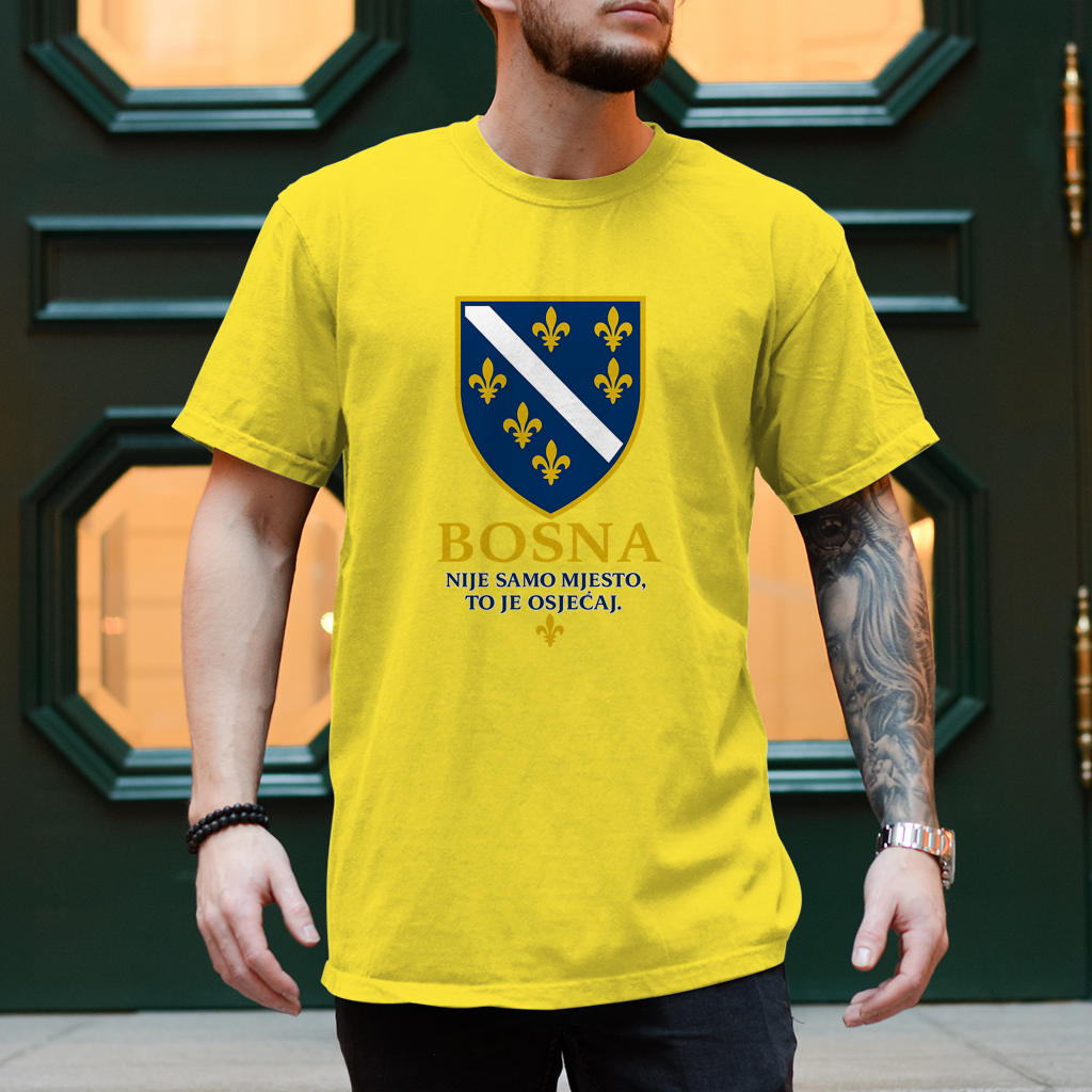 Herren T-Shirt Bosna Nije Samo Mjesto To Je Osjecaj