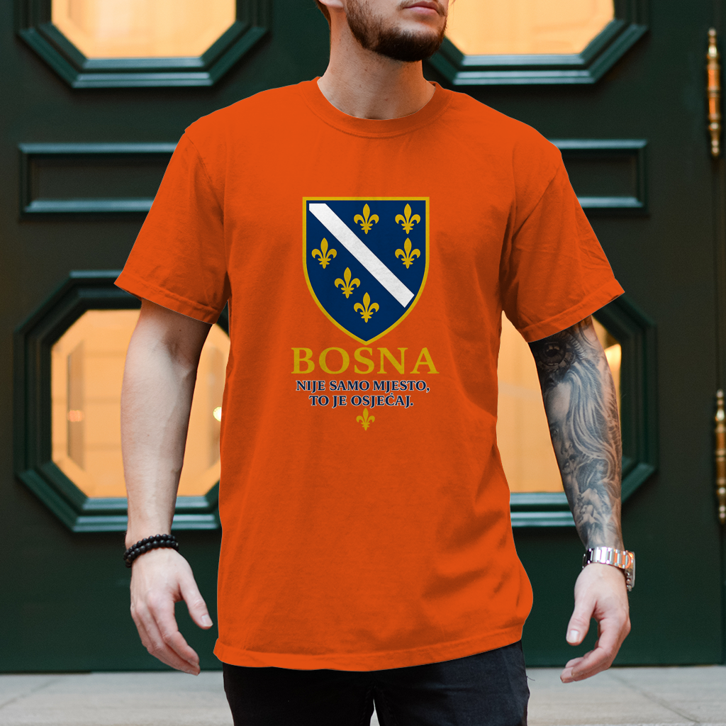 Herren T-Shirt Bosna Nije Samo Mjesto To Je Osjecaj