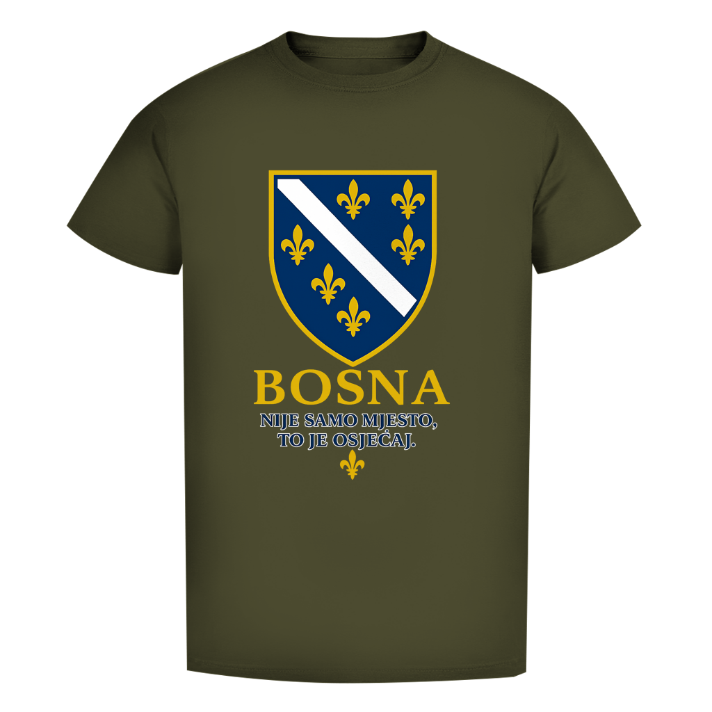 Herren Premium Bio T-Shirt Bosna Nije Samo Mjesto To Je Osjećaj