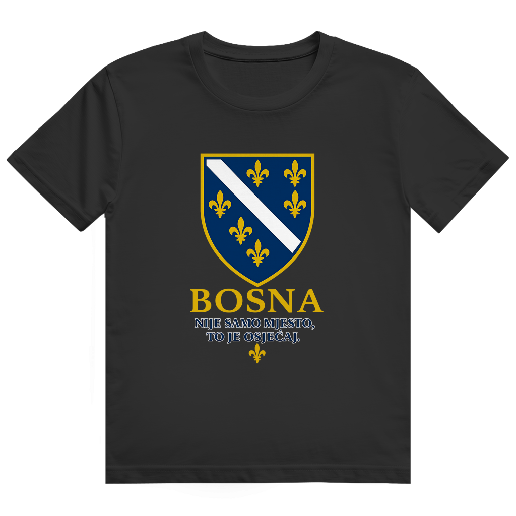 Herren Heavy Cotton T-Shirt Bosna Nije Samo Mjesto To Je Osjećaj
