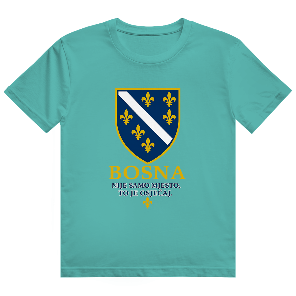Herren Heavy Cotton T-Shirt Bosna Nije Samo Mjesto To Je Osjećaj