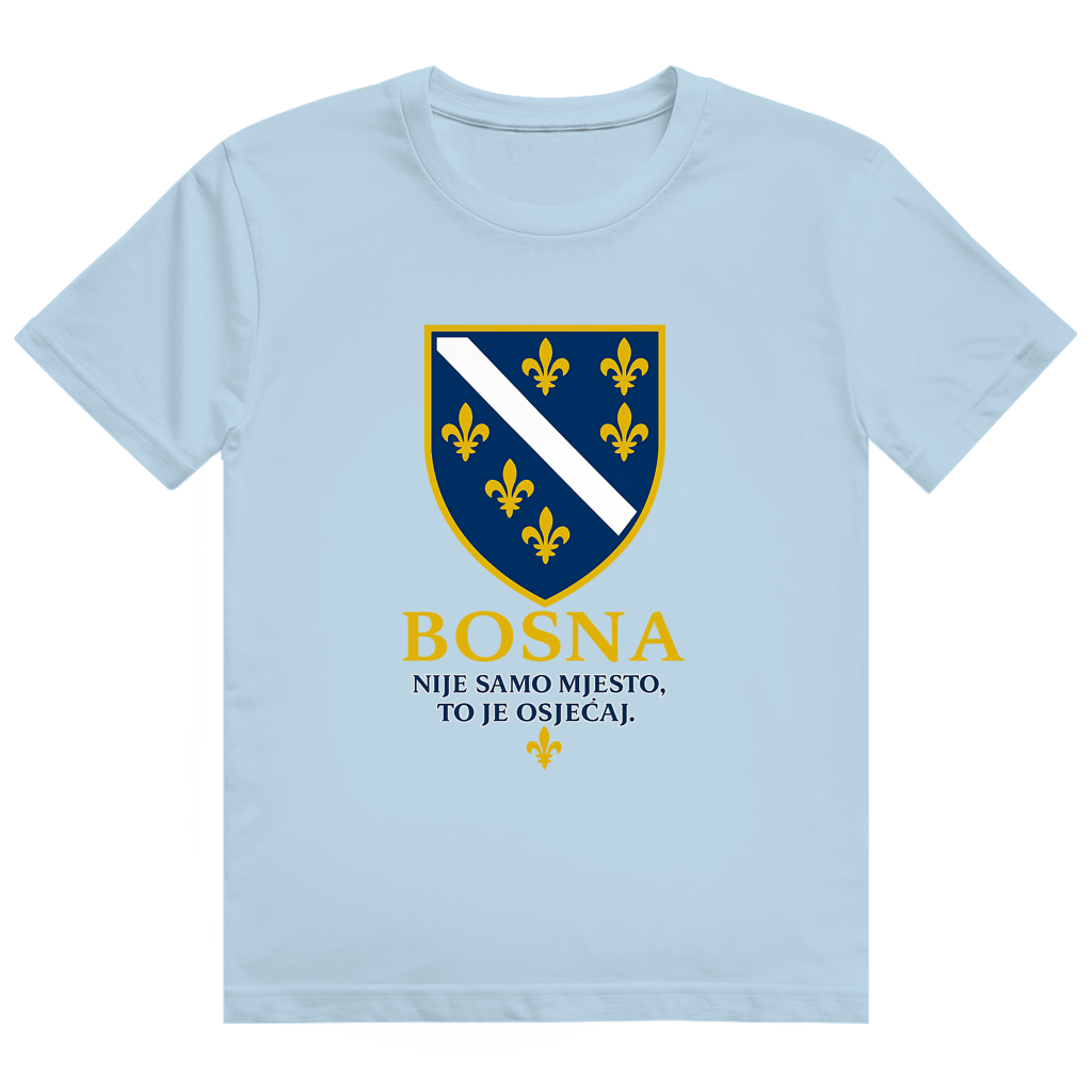 Herren Heavy Cotton T-Shirt Bosna Nije Samo Mjesto To Je Osjećaj
