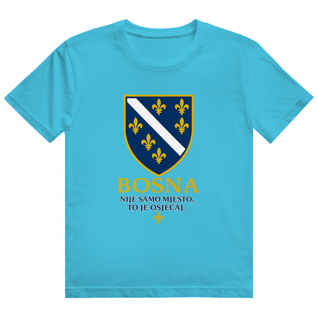 Herren Heavy Cotton T-Shirt Bosna Nije Samo Mjesto To Je Osjećaj