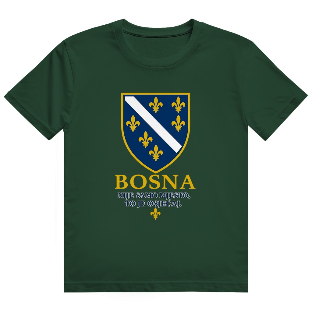 Herren Heavy Cotton T-Shirt Bosna Nije Samo Mjesto To Je Osjećaj