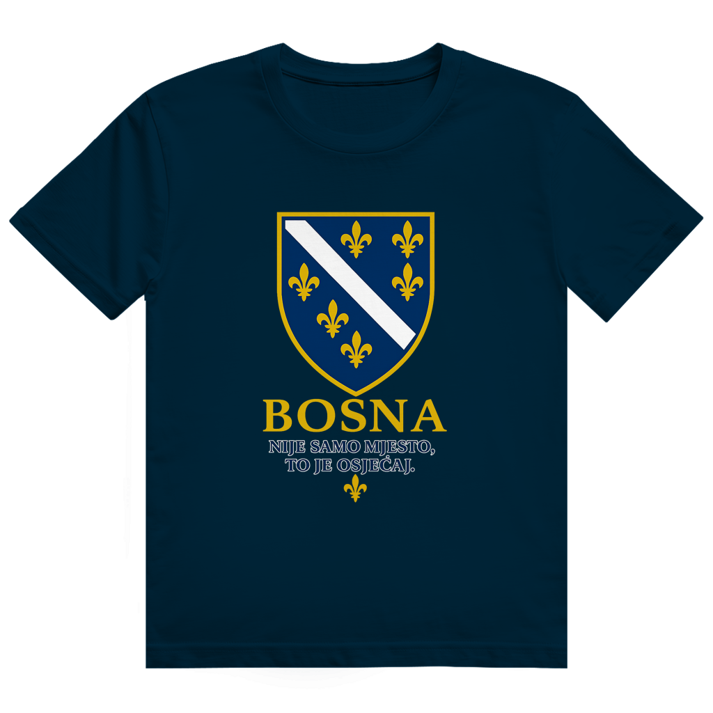 Herren Heavy Cotton T-Shirt Bosna Nije Samo Mjesto To Je Osjećaj