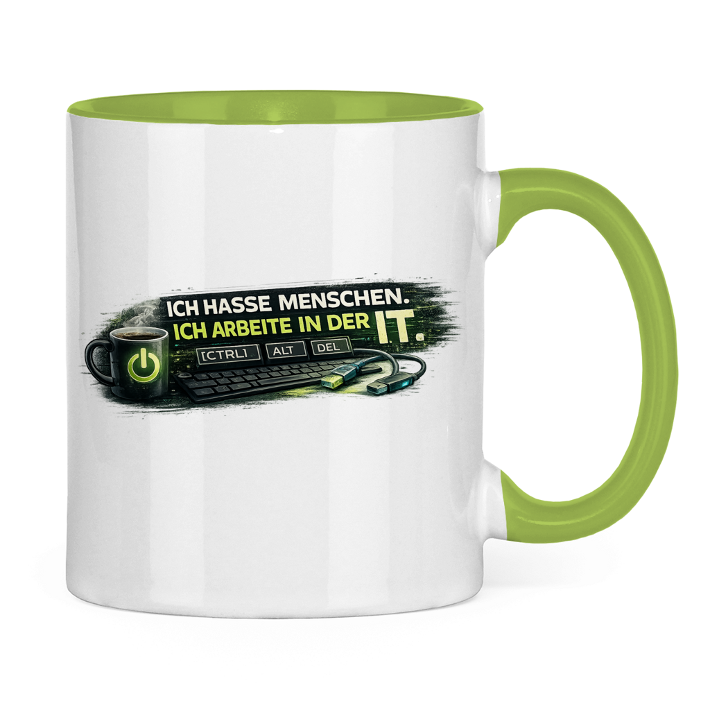 Ich hasse Menschen, ich arbeite in der IT Tasse