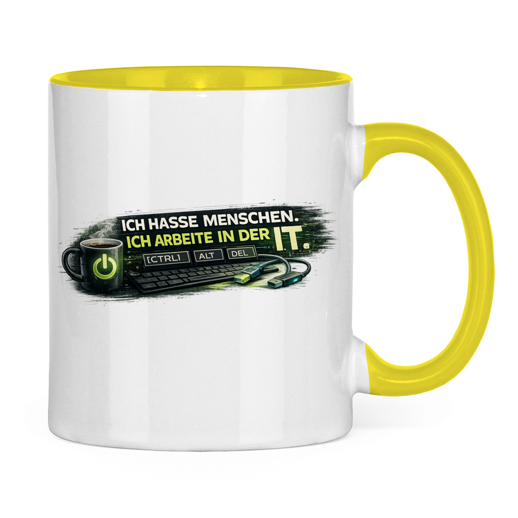 Ich hasse Menschen, ich arbeite in der IT Tasse