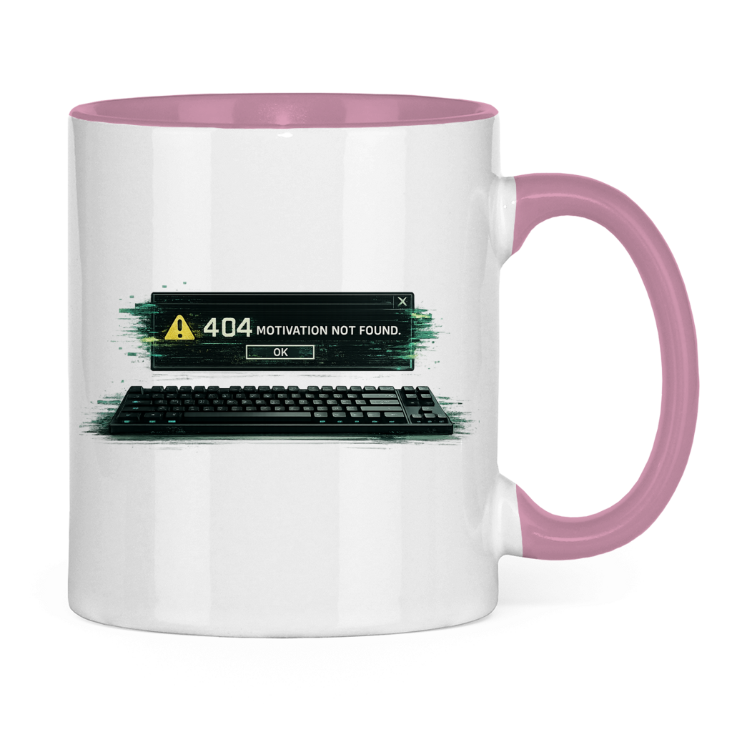 404 Motivation Not Found Tasse | Lustiger Büro Spruch