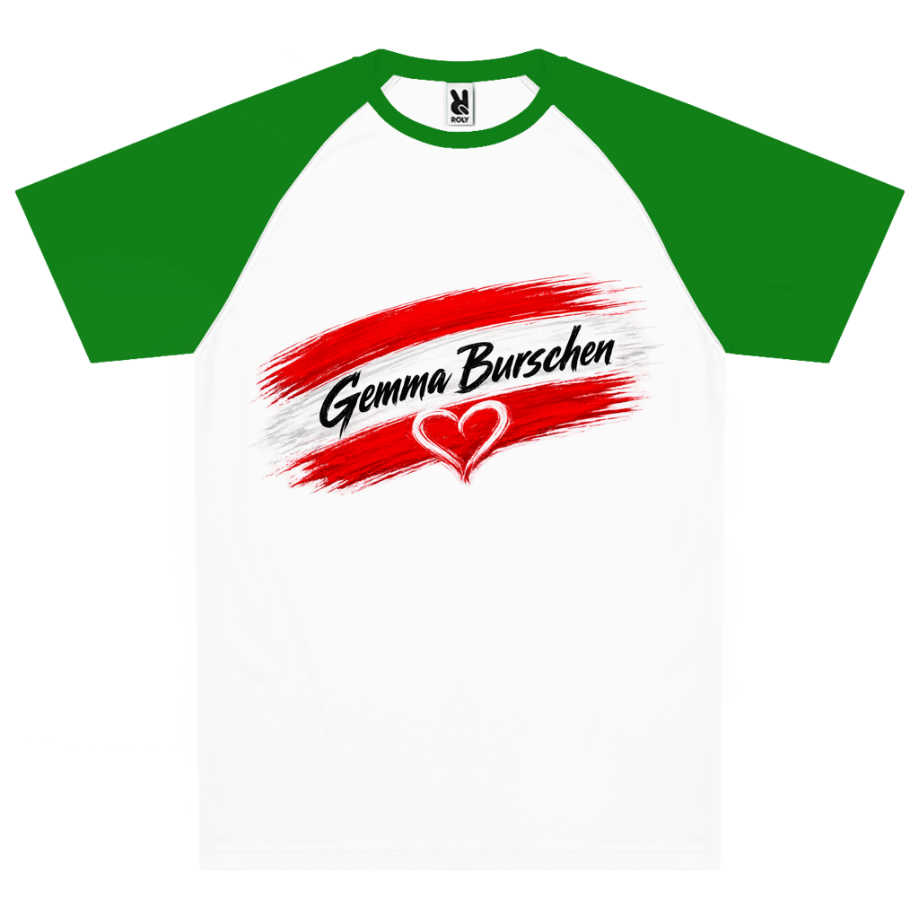 Unisex Atmungsaktives Sport T-Shirt - Gemma Burschen Österreich Funktionsshirt mit Herz