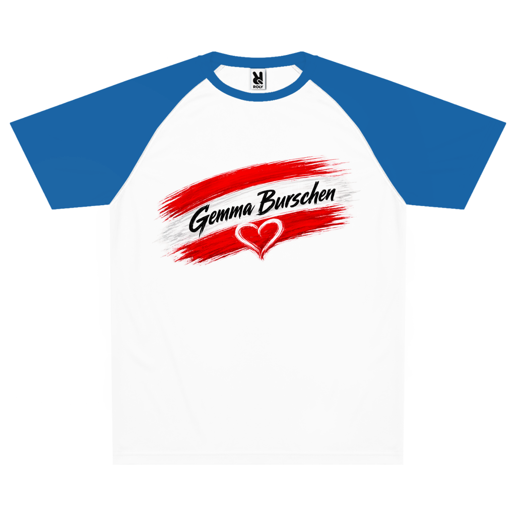 Kinder Atmungsaktives Sport T-Shirt - Gemma Burschen Österreich Funktionsshirt mit Herz