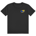 Herren Heavy Cotton T-Shirt Bosnien Flagge Herz
