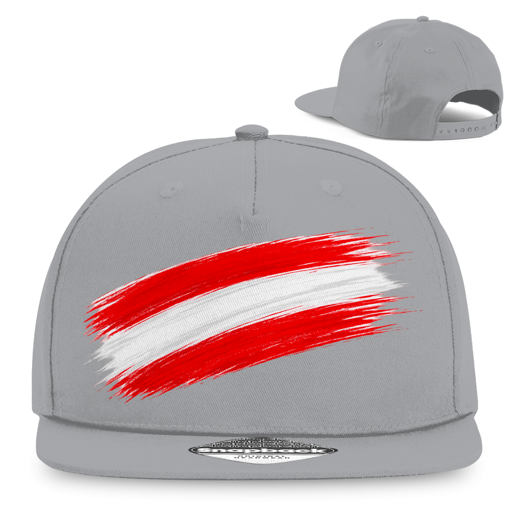 Einfach Österreich 🇦🇹 Rapper Cap | Österreich Snapback mit Rot-Weiß-Rot Design