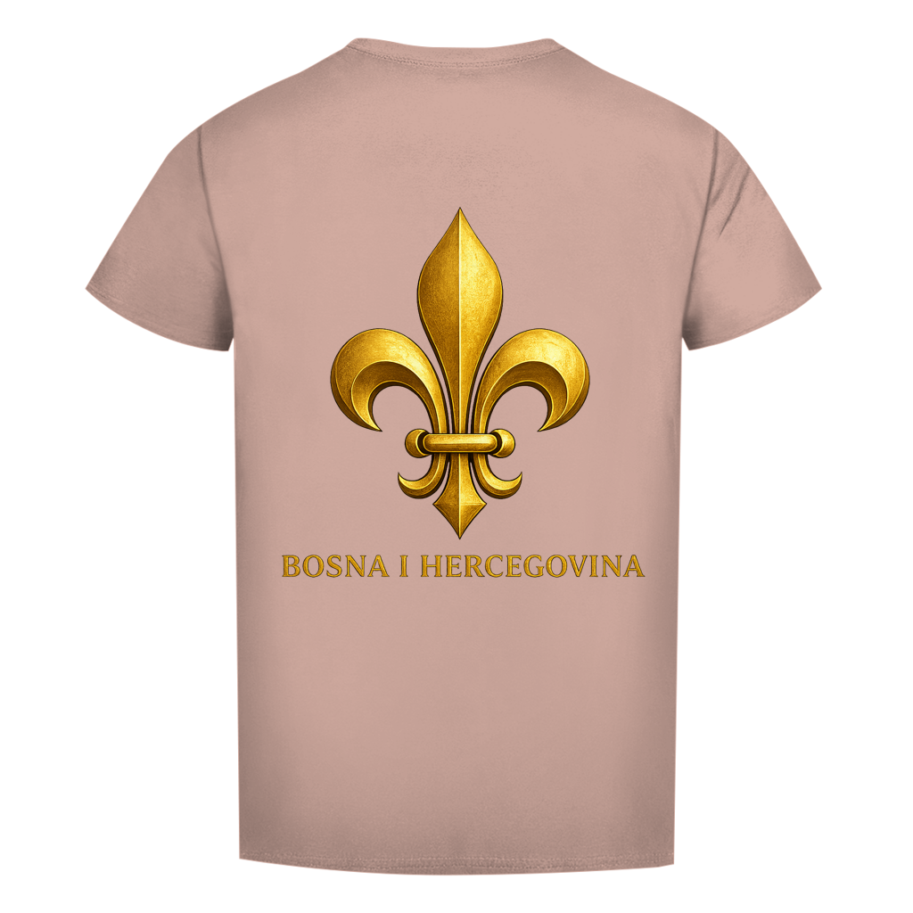 Muška premium majica od organskog pamuka Zlatni bosanski ljiljan