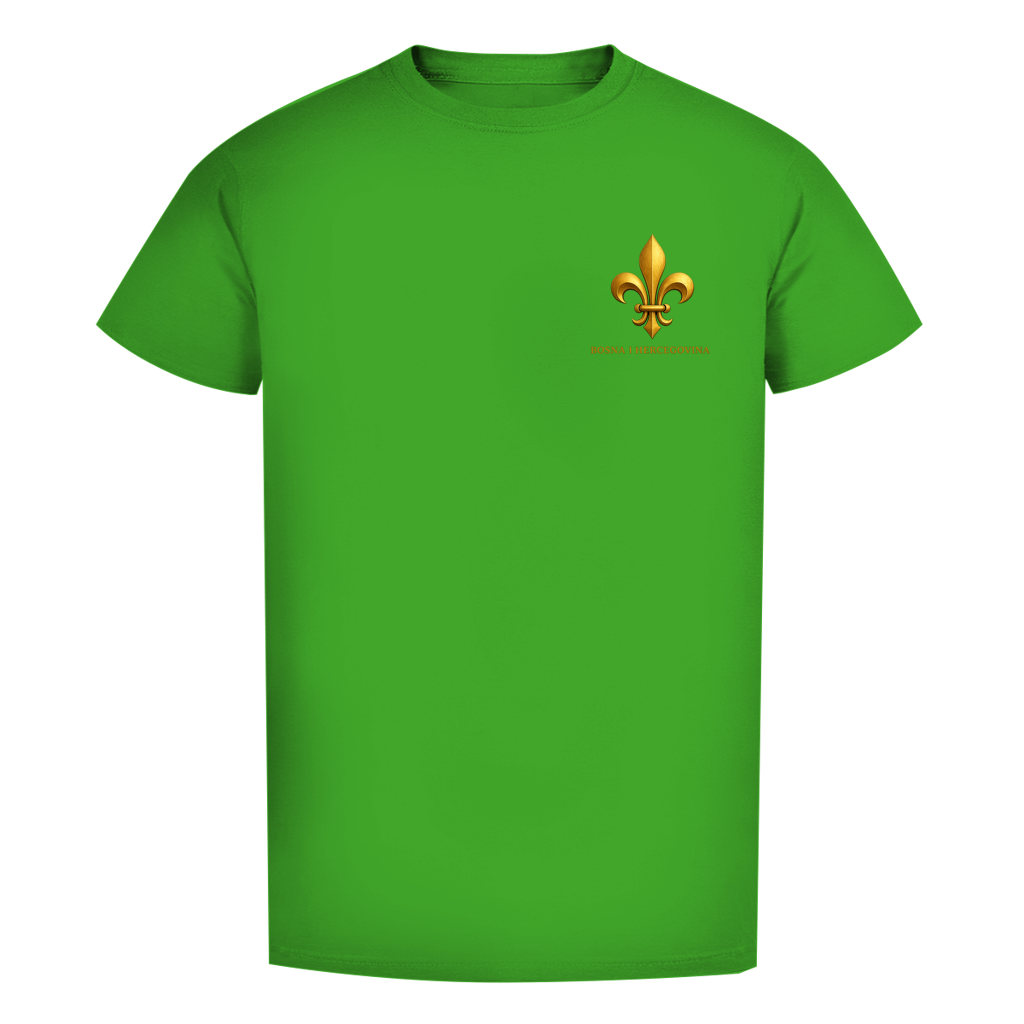 Herren Premium Bio T-Shirt Goldener Bosnischer Ljiljan