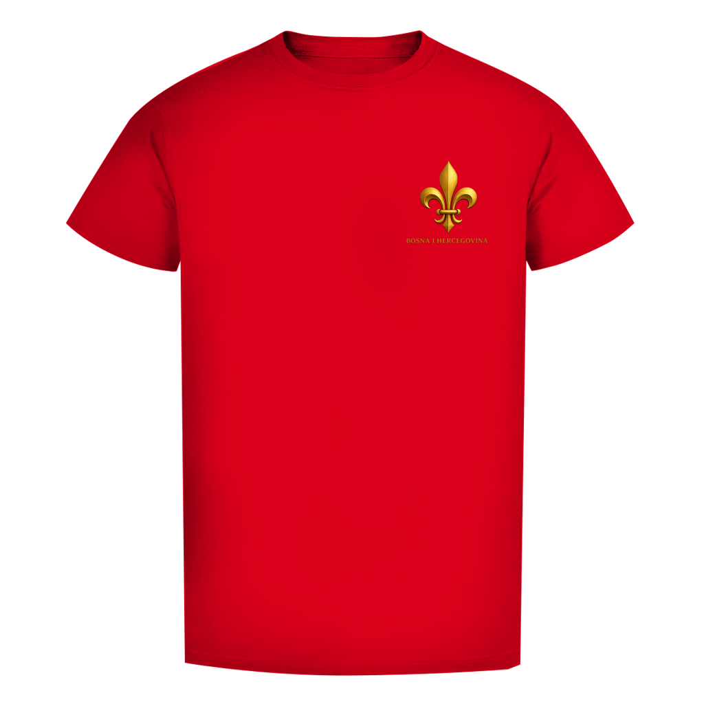 Herren Premium Bio T-Shirt Goldener Bosnischer Ljiljan