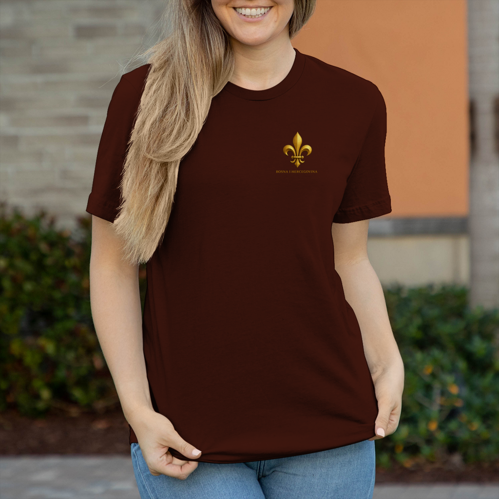 Damen T-Shirt Goldener Bosnischer Ljiljan
