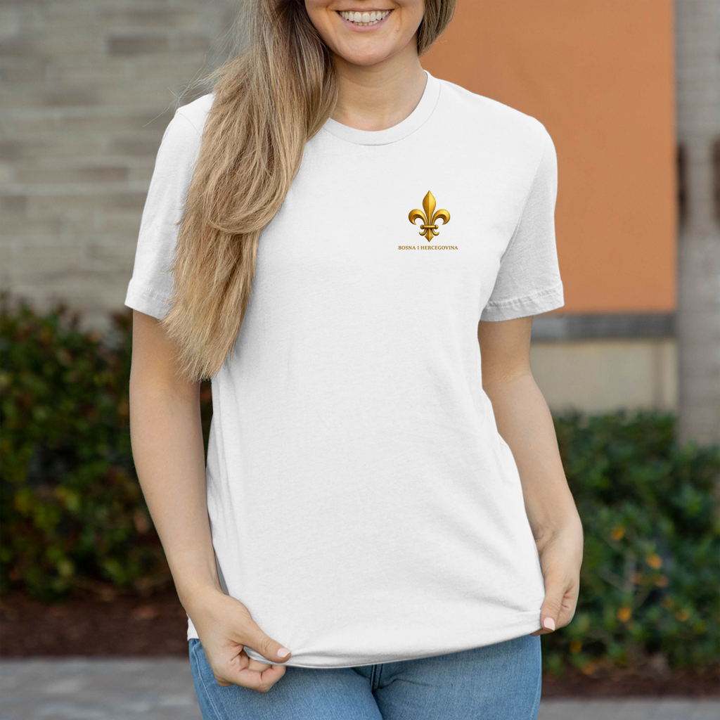 Damen T-Shirt Goldener Bosnischer Ljiljan